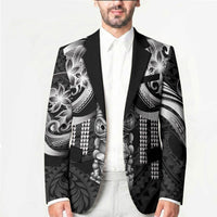 Tiki Drum Hawaii Blazer Hawaiian Kakau Tattoo Style