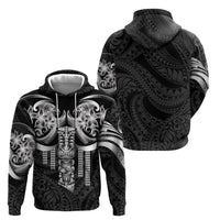 Tiki Drum Hawaii Hoodie Hawaiian Kakau Tattoo Style