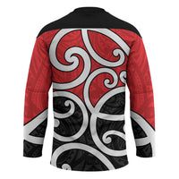 New Zealand Hockey Jersey Maori Koru Tino Rangatiratanga Color - Polynesian Pride