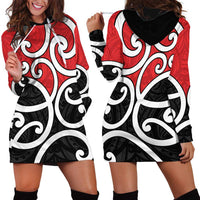 New Zealand Hoodie Dress Maori Koru Tino Rangatiratanga Color LT14 - Polynesian Pride