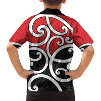 New Zealand Kid Hawaiian Shirt Maori Koru Tino Rangatiratanga Color LT14 - Polynesian Pride