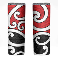 New Zealand Skinny Tumbler Maori Koru Tino Rangatiratanga Color LT14 Red - Polynesian Pride