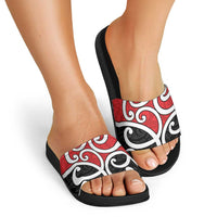 New Zealand Slide Sandals Maori Koru Tino Rangatiratanga Color - Polynesian Pride