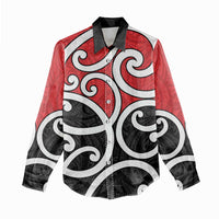 New Zealand Women Casual Shirt Maori Koru Tino Rangatiratanga Color LT14 - Polynesian Pride