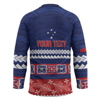 Personalised FAST Samoa Siapo Hockey Jersey Teuila Flowers Samoan Pattern - Polynesian Pride