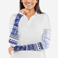 Personalised HRPP Samoa Siapo Arm Sleeves Teuila Flowers Samoan Pattern - Polynesian Pride