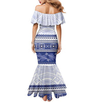 Personalised HRPP Samoa Siapo Family Matching Mermaid Dress and Hawaiian Shirt Teuila Flowers Samoan Pattern - Polynesian Pride