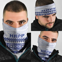 HRPP Samoa Siapo Neck Gaiter Teuila Flowers Samoan Pattern - Polynesian Pride