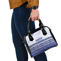 HRPP Samoa Siapo Shoulder Handbag Teuila Flowers Samoan Pattern - Polynesian Pride