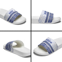 HRPP Samoa Siapo Slide Sandals Teuila Flowers Samoan Pattern - Polynesian Pride