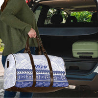 HRPP Samoa Siapo Travel Bag Teuila Flowers Samoan Pattern - Polynesian Pride