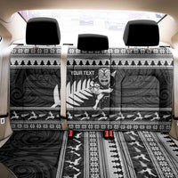 New Zealand Christmas Rugby Personalised Back Car Seat Cover Meri Kirihimete All Black Maori LT14 - Polynesian Pride