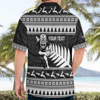 New Zealand Christmas Rugby Personalised Hawaiian Shirt Meri Kirihimete All Black Maori LT14 - Polynesian Pride