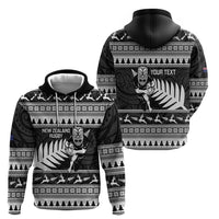 New Zealand Christmas Rugby Personalised Hoodie Meri Kirihimete All Black Maori LT14 - Polynesian Pride