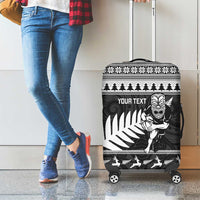 New Zealand Christmas Rugby Personalised Luggage Cover Meri Kirihimete All Black Maori LT14 - Polynesian Pride