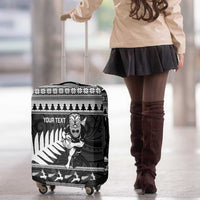 New Zealand Christmas Rugby Personalised Luggage Cover Meri Kirihimete All Black Maori LT14 - Polynesian Pride