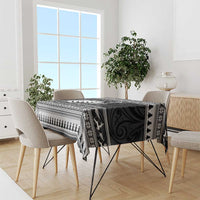 New Zealand Christmas Rugby Personalised Tablecloth Meri Kirihimete All Black Maori - Polynesian Pride