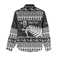 New Zealand Christmas Rugby Personalised Women Casual Shirt Meri Kirihimete All Black Maori LT14 - Polynesian Pride