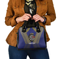 Personalised Niue Darts Shoulder Handbag Dart Board Hiapo Pattern - Polynesian Pride
