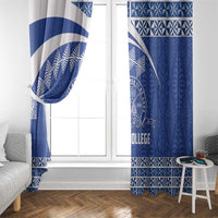 Tonga Tupou College Toloa Window Curtain 160 Years Anniversary Tongan Ngatu Pattern