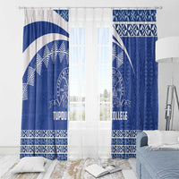 Tonga Tupou College Toloa Window Curtain 160 Years Anniversary Tongan Ngatu Pattern