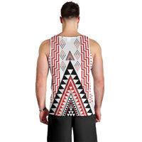 Aotearoa Taniko Men Tank Top Niho Taniwha Purapura Whetu Mix Poutama