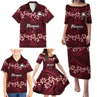 Personalised Cook Islands Mangaia Family Matching Puletasi and Hawaiian Shirt Tiare Maori Polynesian Waves Tattoo LT14 - Polynesian Pride