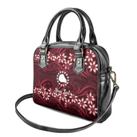 Personalised Cook Islands Mangaia Shoulder Handbag Tiare Maori Polynesian Waves Tattoo