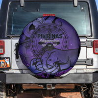 Philippines Father's Day Spare Tire Cover Polynesian Tattoo Galaxy Vibes