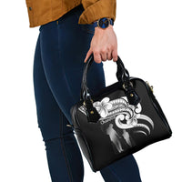 Guam Father's Day Shoulder Handbag Chamorro Latte Stone Polynesian Pattern