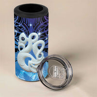 New Zealand Matariki 4 in 1 Can Cooler Tumbler Aotearoa Maori New Year Manaia Galaxy Vibes LT14 - Polynesian Pride