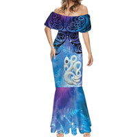 New Zealand Matariki Mermaid Dress Aotearoa Maori New Year Manaia Galaxy Vibes LT14 - Polynesian Pride