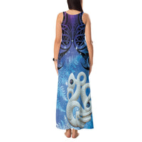 New Zealand Matariki Tank Maxi Dress Aotearoa Maori New Year Manaia Galaxy Vibes LT14 - Polynesian Pride