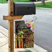 Personalised Vanuatu Independence Day Garden Flag Carving Drum Sand Drawing Turtle