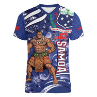 Samoa Independence Day Women V-Neck T-Shirt 1962 Proud Samoan Warrior
