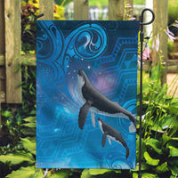 Paikea New Zealand Matariki Garden Flag Humpback Whale Taniko Motifs Ocean Vibes