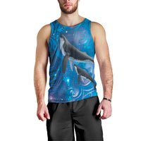 Paikea New Zealand Matariki Men Tank Top Humpback Whale Taniko Motifs Ocean Vibes
