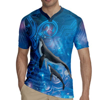 Paikea New Zealand Matariki Rugby Jersey Humpback Whale Taniko Motifs Ocean Vibes