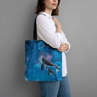 Paikea New Zealand Matariki Tote Bag Humpback Whale Taniko Motifs Ocean Vibes