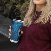 Paikea New Zealand Matariki Tumbler Cup Humpback Whale Taniko Motifs Ocean Vibes
