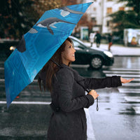 Paikea New Zealand Matariki Umbrella Humpback Whale Taniko Motifs Ocean Vibes