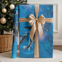 Paikea New Zealand Matariki Wrapping Paper Humpback Whale Taniko Motifs Ocean Vibes