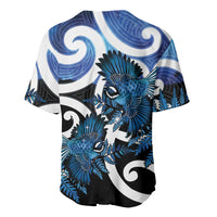 Piwakawaka New Zealand Matariki Baseball Jersey Maori New Year Silver Fern Blue Galaxy