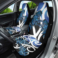 Piwakawaka New Zealand Matariki Car Seat Cover Maori New Year Silver Fern Blue Galaxy LT14 - Polynesian Pride