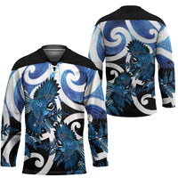 Piwakawaka New Zealand Matariki Hockey Jersey Maori New Year Silver Fern Blue Galaxy LT14 - Polynesian Pride