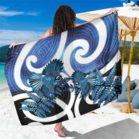 Piwakawaka New Zealand Matariki Sarong Maori New Year Silver Fern Blue Galaxy