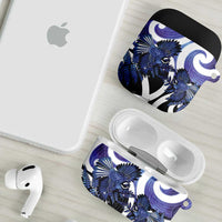 Piwakawaka New Zealand Matariki AirPods Case Maori New Year Silver Fern Purple Galaxy LT14 - Polynesian Pride