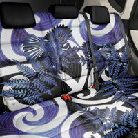Piwakawaka New Zealand Matariki Back Car Seat Cover Maori New Year Silver Fern Purple Galaxy LT14 - Polynesian Pride
