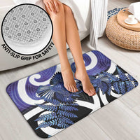 Piwakawaka New Zealand Matariki Bathroom Set Maori New Year Silver Fern Purple Galaxy