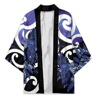 Piwakawaka New Zealand Matariki Kimono Maori New Year Silver Fern Purple Galaxy